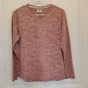 "Ridgecut Toughwear" Long Sleeve Tee Shirt, Size S, Pink